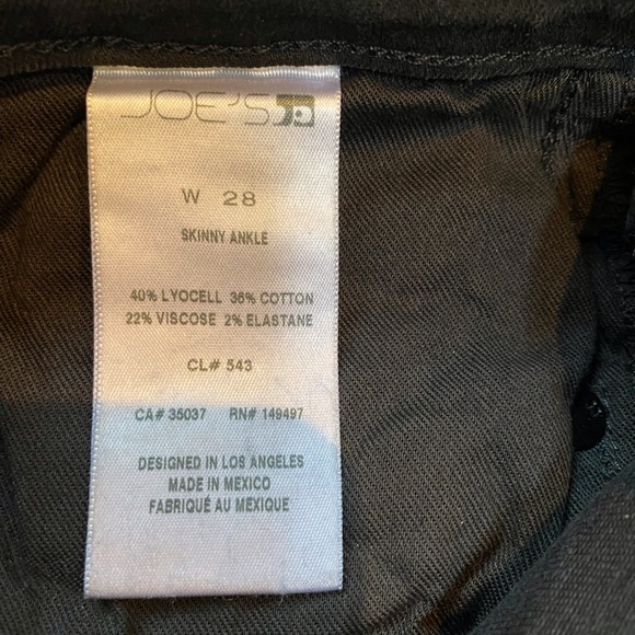 Joes black skinny ankle stretch jeans - Picture 5 of 7